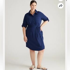 NWOT Universal Standard Suffolk Pima Cotton Shirtdress Size 2XL